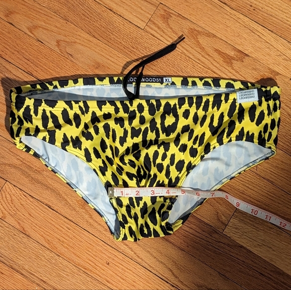 Lockwood51 XL Men's Swim Brief - Yellow and Black Leopard - Perfect Condition - Picture 10 of 10